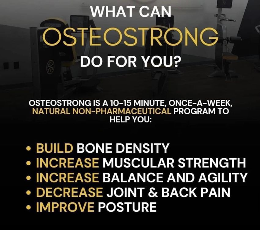OsteoStrong is a holistic wellness center that builds bone density, increases muscular strength, improves balance, agility, and posture. OsteoStrong is located in The Villages, Florida. 